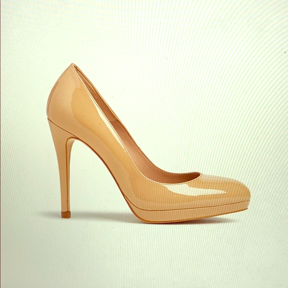 LK Bennett Sledge Patent Platform Courts Size 8.5